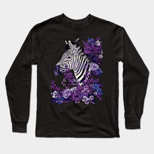 Zebra Swishing Tails Long Sleeve T-Shirt